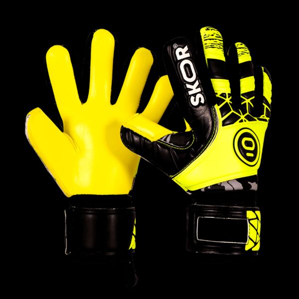 SKOR Amadeo Keepershandschoenen - Zwart/Geel Thumbnail