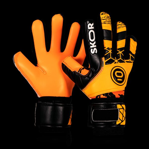 SKOR Amadeo Keepershandschoenen - Zwart/Oranje Thumbnail