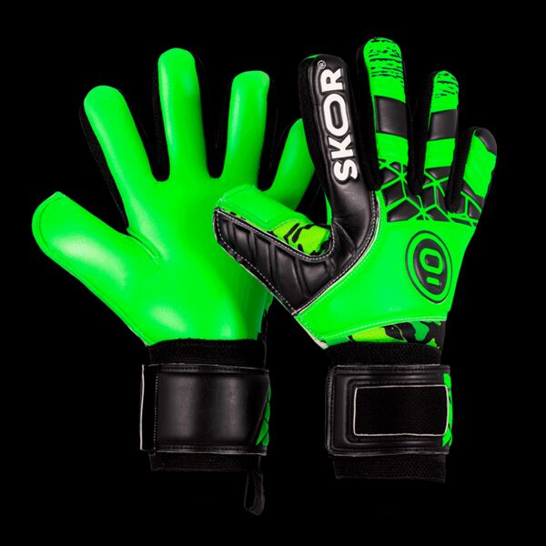 2 halen 1 betalen: <br>SKOR Amadeo Keepershandschoenen - Zwart/Groen Thumbnail